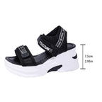 Damen Sportliche Wedge-Sandalen mit verstellbaren Riemchen und dämpfender Sohle EB