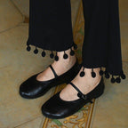 Damen Ballerina mit praktischem Riemen und gepolsterter Innensohle R&B