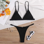 Damen Triangel-Bikini-Oberteil mit verstellbaren Trägern R&B