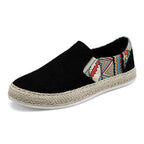 Damen Modische Slip-On Espadrilles mit buntem Ethnomuster R&B