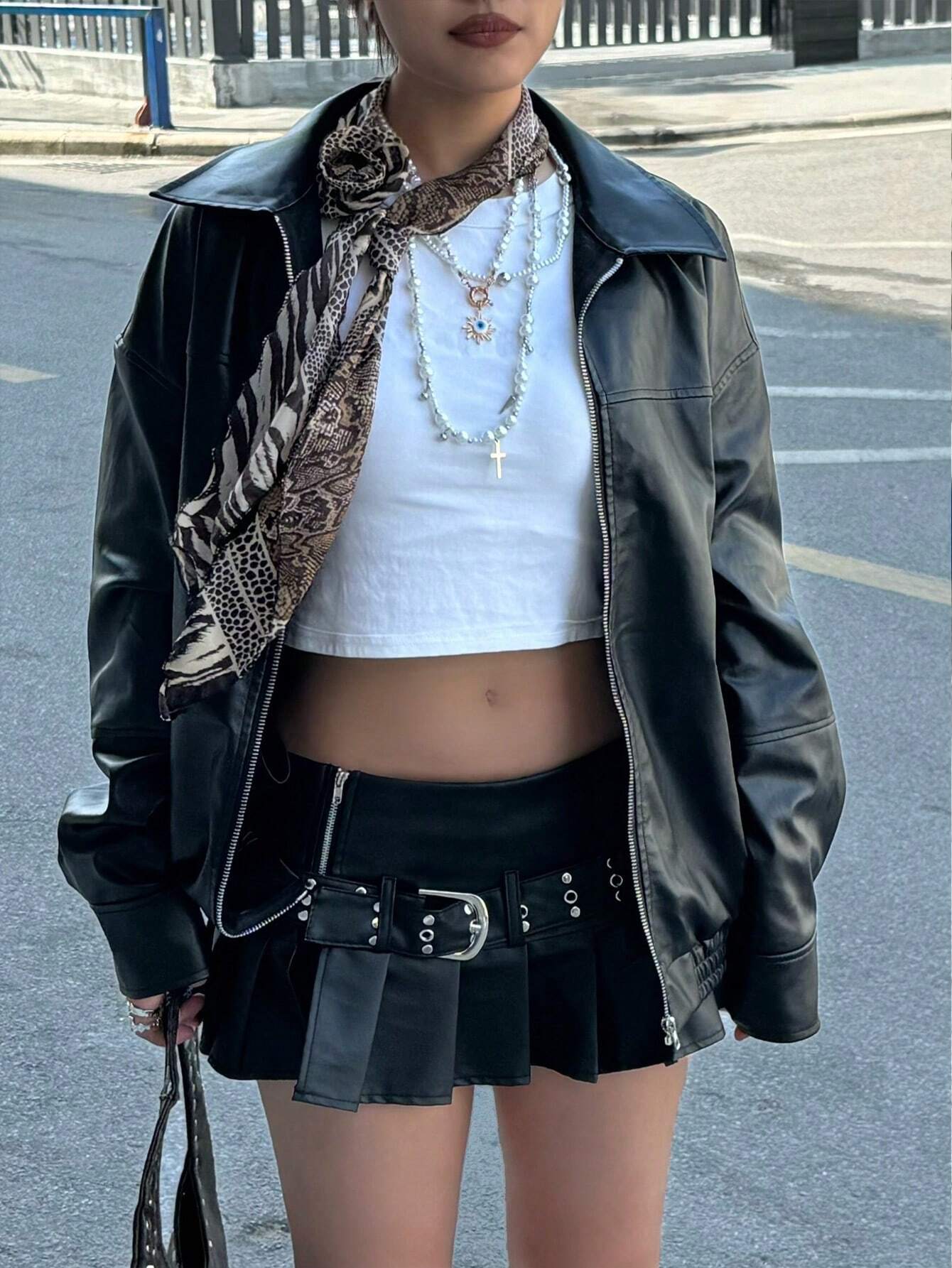 Damen Modische jacke im trendigen Oversized-Stil R&B