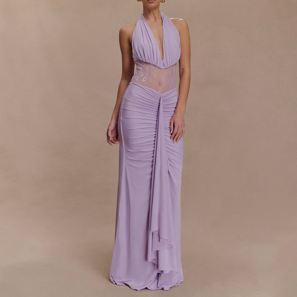 Damen Elegantes Abendkleid mit raffinierten Spitzeneinsätzen R&B