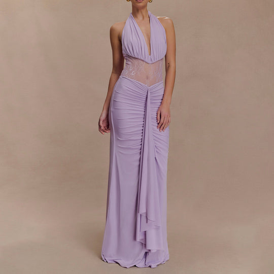 Damen Elegantes Abendkleid mit raffinierten Spitzeneinsätzen R&B