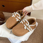 Damen Bequeme Mokassins mit dekorativem Schnallen-Detail und weichem Innenfutter R&B