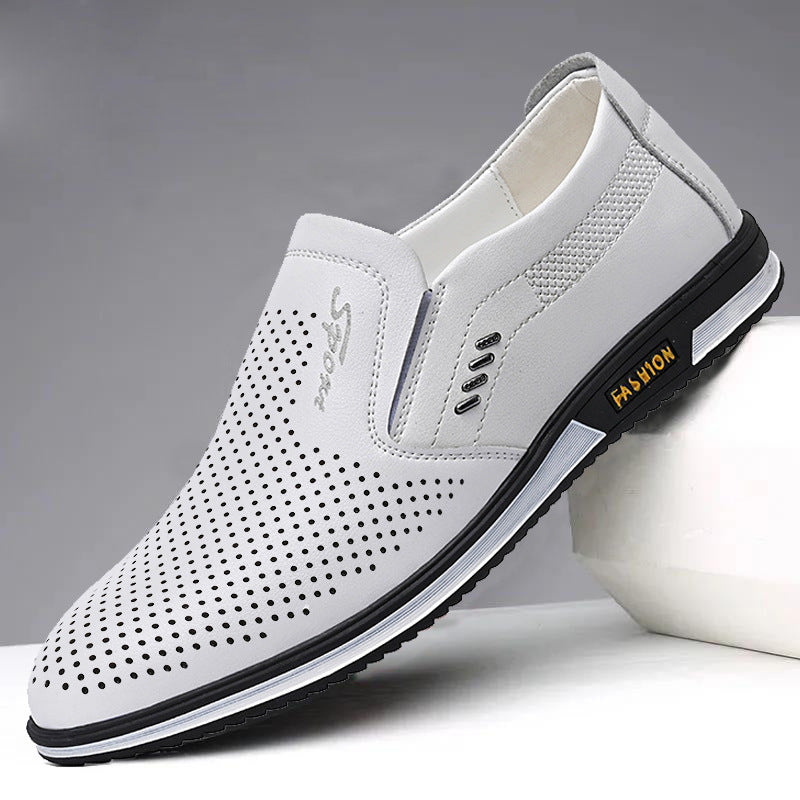 Herren Elegante Slip-On Lederschuhe mit rutschfestem Profil und atmungsaktiver Struktur R&B