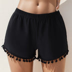 Damen Sommerliche Badeshorts mit verspieltem Pompon-Dekor R&B
