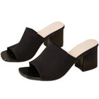 Damen Stylish Wedge-Sandaletten mit elastischem Obermaterial EB