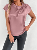 Damen Bluse mit eleganter Schleife R&B