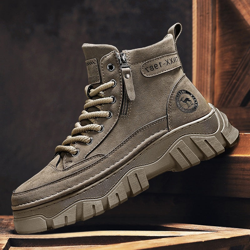 Damen Modische High-Top Stiefel mit robustem Profil und innovativem Verschlusssystem R&B