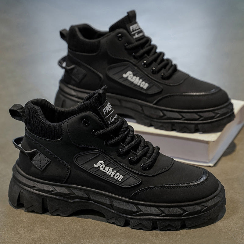 Herren High-Top Sneakers mit robustem Profil und rutschfester Sohle R&B
