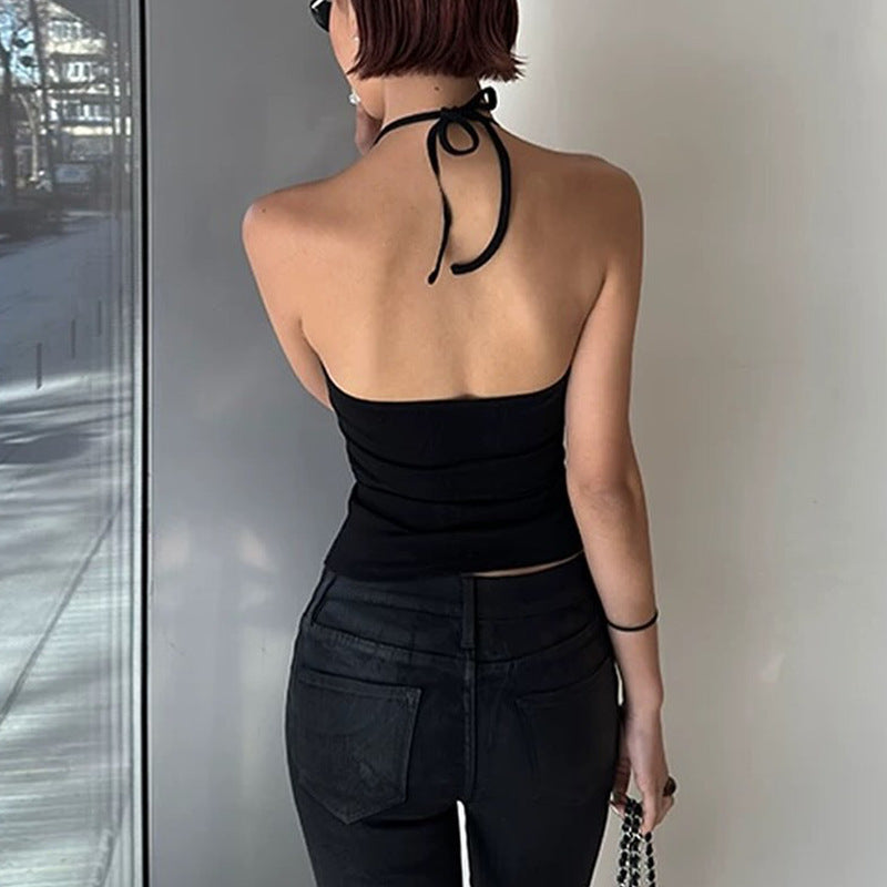 Damen Haltertop aus elastischem Material R&B