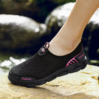 Damen Sportliche Mesh-Schuhe mit flexibler Sohle und atmungsaktiver Oberflächenstruktur R&B