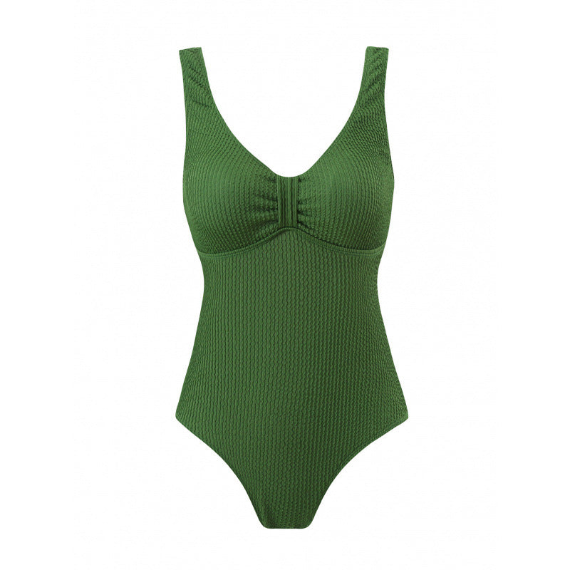 Damen Einteiler Badeanzug mit figurformendem Design und attraktivem Rüschendetail R&B