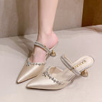 Damen Glamouröse Slingback-Pumps mit funkelnder Verzierung