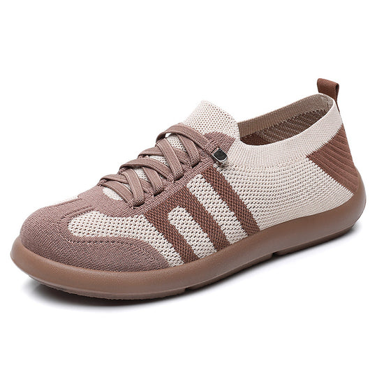 Damen Fitness-Sneaker mit atmungsaktivem Mesh-Obermaterial und rutschfester Sohle R&B