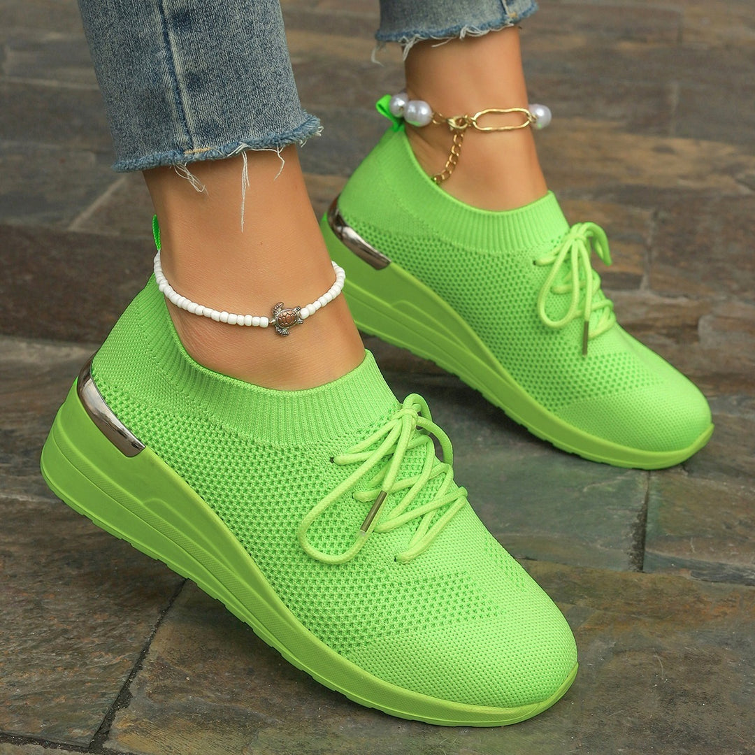 Damen Sportliche Sneaker mit innovativem Strickdesign R&B