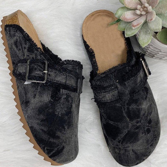 Damen Clogs mit lässigem Camouflage-Design und weichem Fußbett R&B