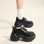 Damen Trendige Chunky Schnürschuhe mit ausgeprägter Sohle