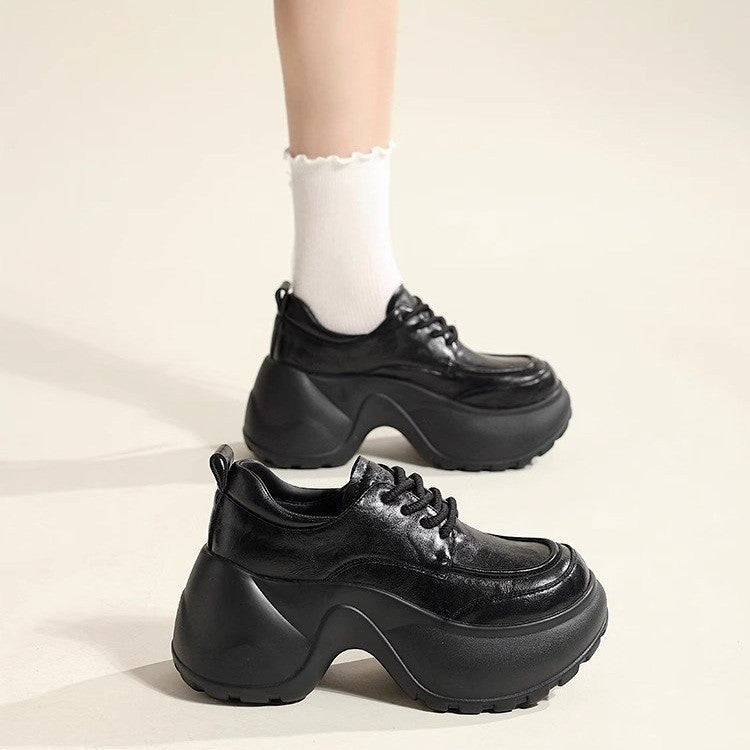 Damen Trendige Chunky Schnürschuhe mit ausgeprägter Sohle