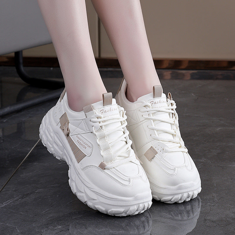 Damen Komfortable Lauf- und Freizeitschuhe mit dicker Sohle R&B