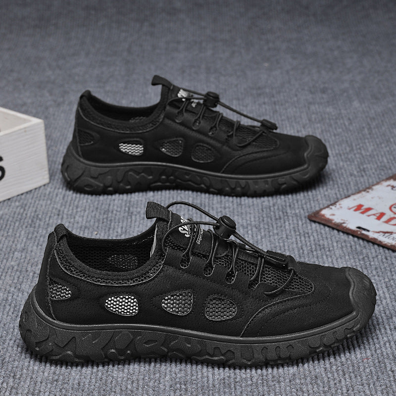 Damen Outdoor-Sneaker mit atmungsaktiver Oberflächenstruktur und dämpfender Sohle R&B