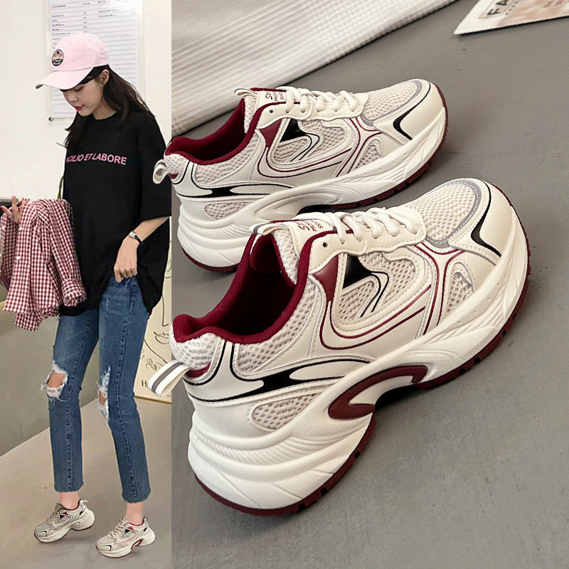 Damen Sportliche Sneakers mit stoßdämpfendem Obermaterial und atmungsaktiver Mesh-Oberfläche R&B