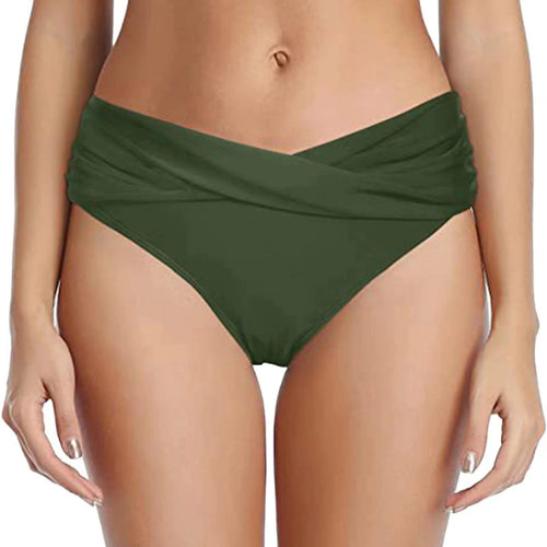 Damen Hochgeschnittenes Bikini-Höschen mit Wickel-Design R&B