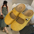 Damen Bequeme Clogs mit elegantem Riemen und modischer Verzierung R&B
