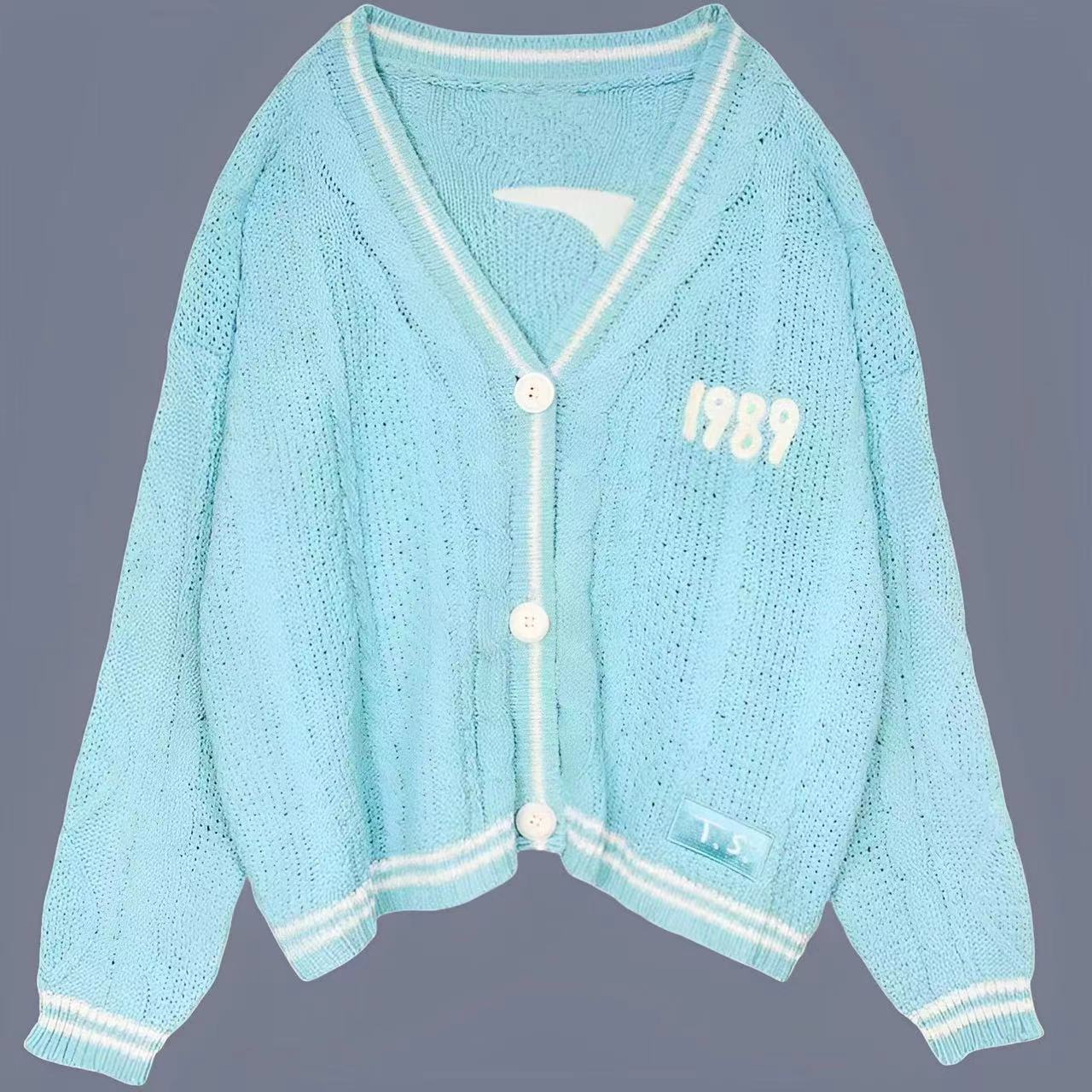 Damen modischer Strickcardigan mit V-Ausschnitt und Branding R&B
