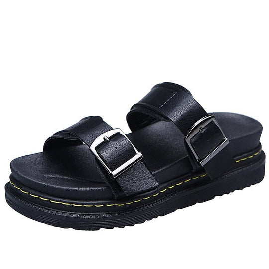 Damen Riemensandalen mit ergonomischem Fußbett und verstellbarem Schnallenverschluss R&B