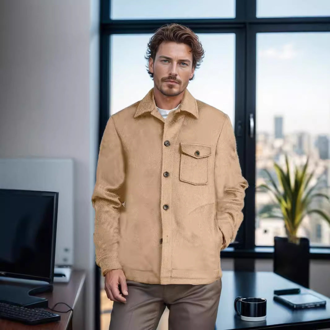 Herren Wolljacke im stilvollen Vintage-Look R&B