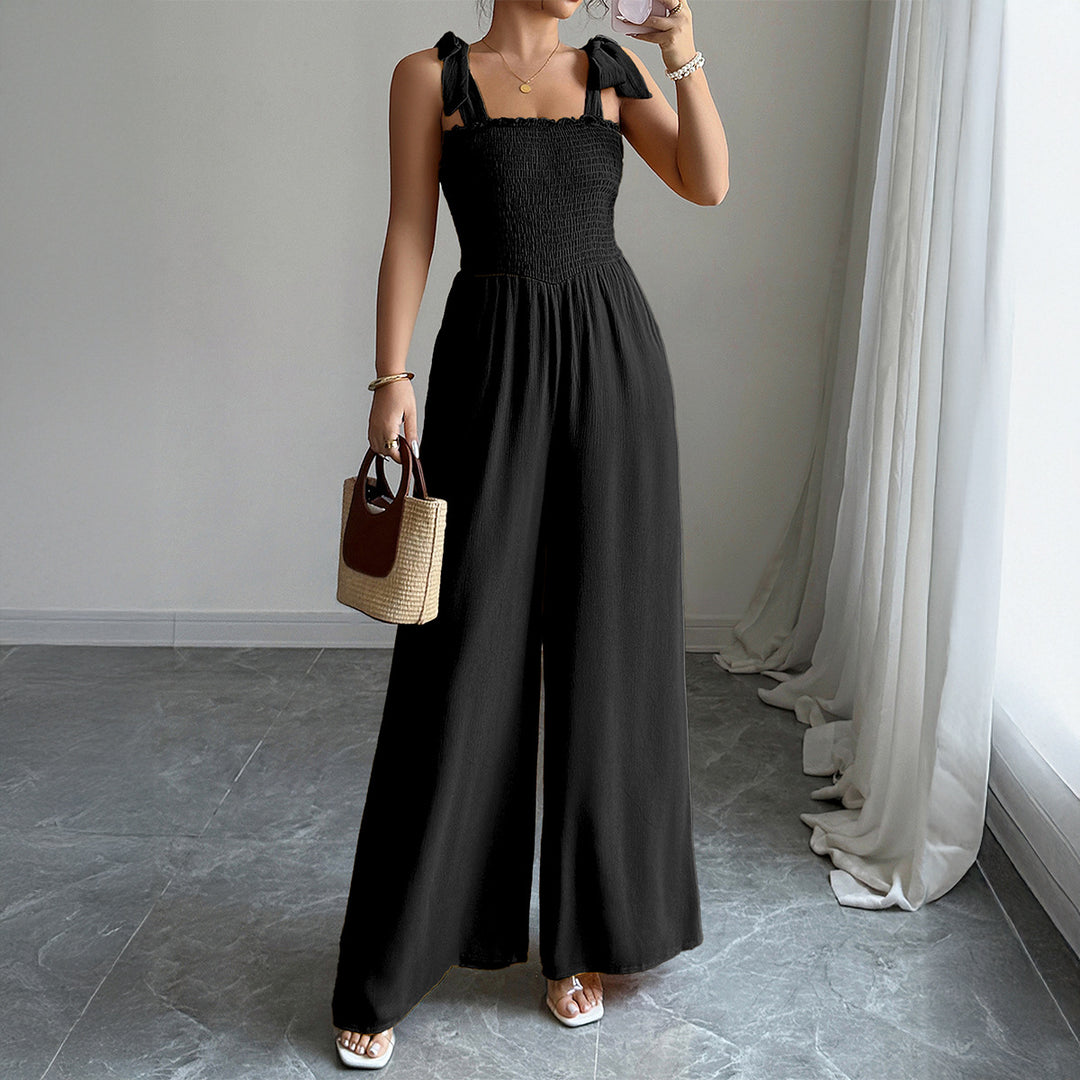 Damen Maxi-Kleid mit raffiniertem Rüschendesign und elastischem Oberteil R&B