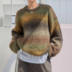Damen Oversized Strickpullover mit modernem Farbverlauf und weichem Material R&B
