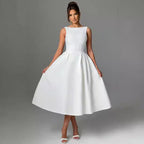 Damen Elegantes Maxikleid mit ausgestellten Ärmeln und raffiniertem Rock