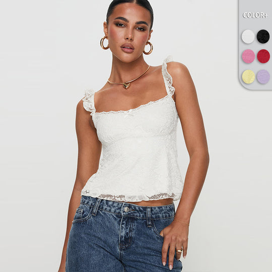 Damen Spitzen Top R&B