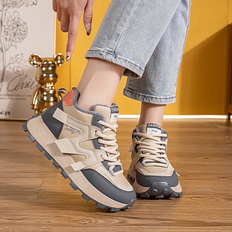 Damen Sportliche Sneakers mit kuscheligem Innenfutter und rutschfester Sohle R&B