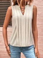 Damen elegante ärmellose Bluse
