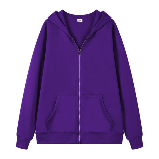 Damen Oversized Kapuzenjacke mit Reißverschluss R&B
