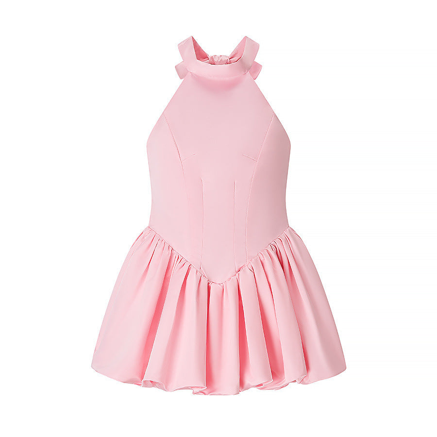 Damen Ballettkleid mit offenem Rücken und schwingendem Rock R&B