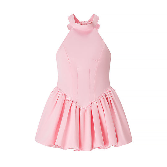 Damen Ballettkleid mit offenem Rücken und schwingendem Rock R&B