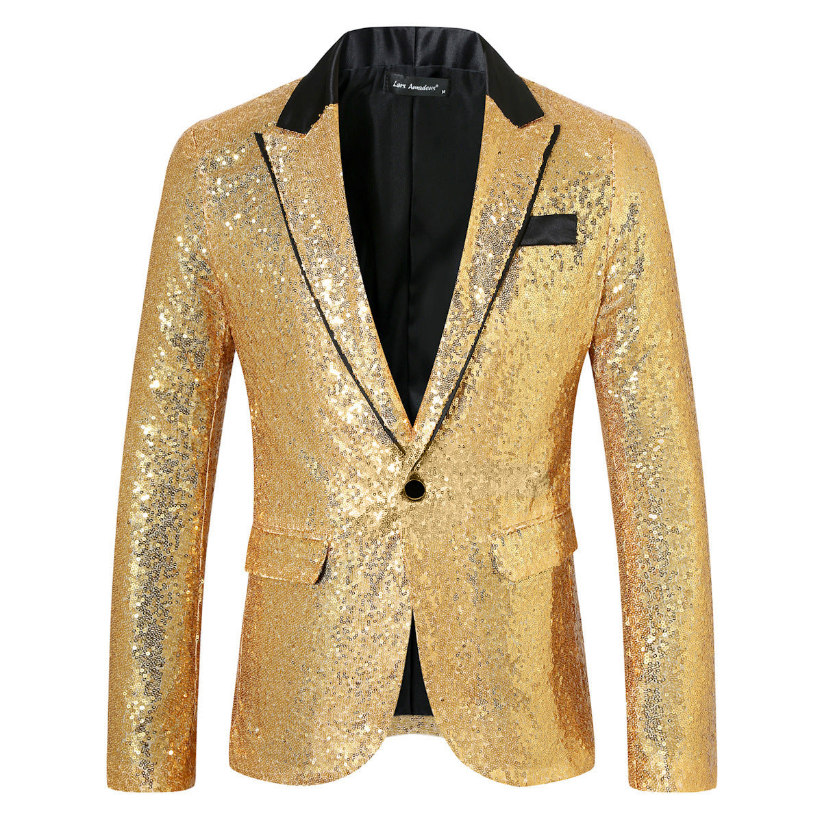 Herren Glamouröser Paillettenblazer R&B
