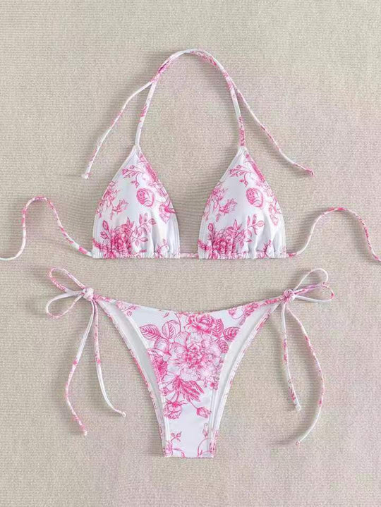 Damen Elegantes Triangel-Bikini-Set mit herausnehmbaren Polstern R&B