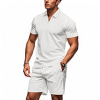 Herren elegantes Freizeit-Set mit zeitgenössischem Design und atmungsaktiver Baumwolle R&B