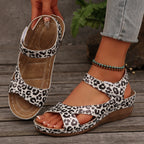 Damen Komfortable Riemensandalen mit verstellbaren Klettverschlüssen und anatomischem Fußbett R&B