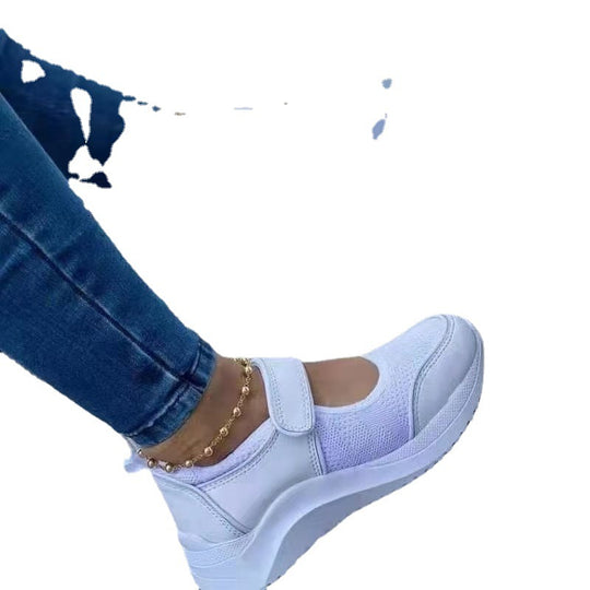 Damen Komfortable Sneakers mit verstellbarem Klettverschluss und atmungsaktivem Obermaterial R&B