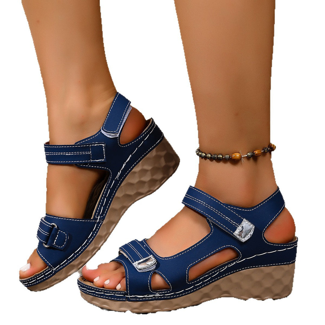 Damen Komfortable und stilvolle Wedge-Sandalen mit verstellbaren Riemen R&B