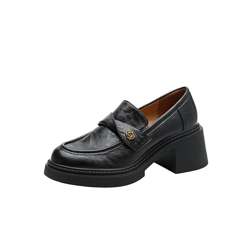 Damen Modische Loafers mit Blockabsatz R&B