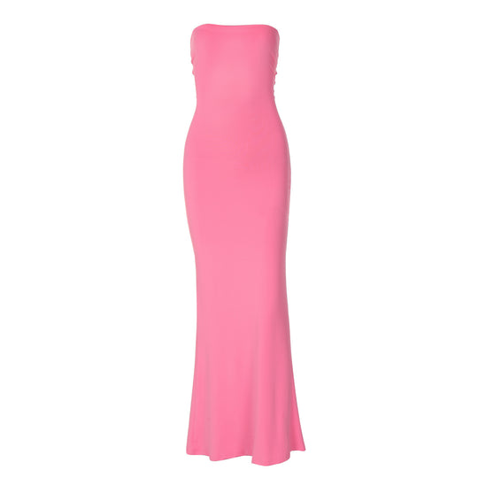 Damen Figurbetontes Maxikleid ohne Träger R&B