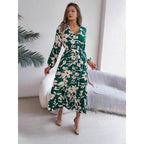Damen Maxi-Kleid mit blumigem Muster R&B