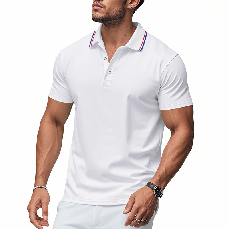 Herren Poloshirt mit modernem Kragen und feuchtigkeitsregulierender Technologie R&B